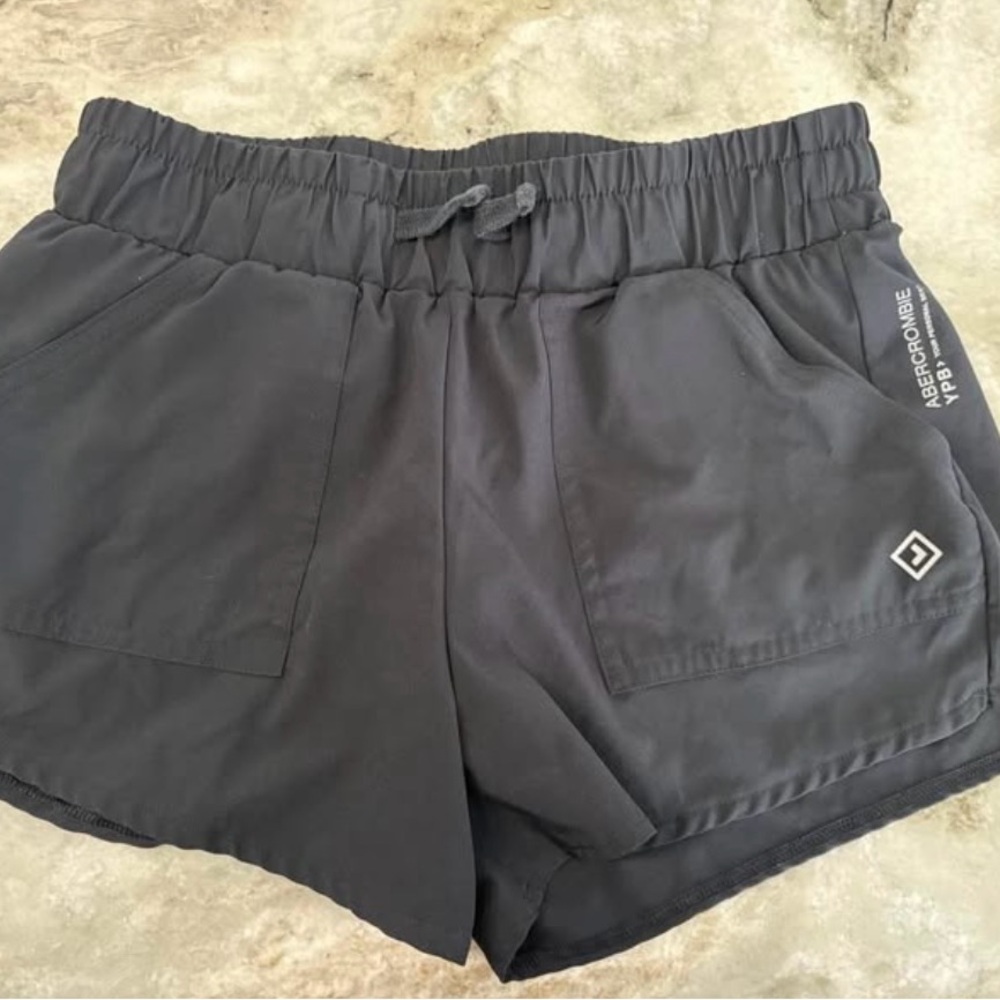 Abercrombie Girls YPB Athletic Shorts, 15/16 Black